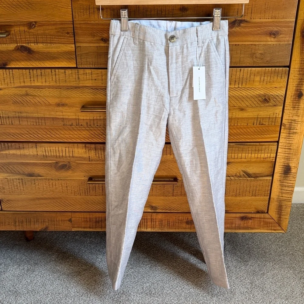 NWT Janie & Jack Boy’s Special Occasion Linen Blend Pant